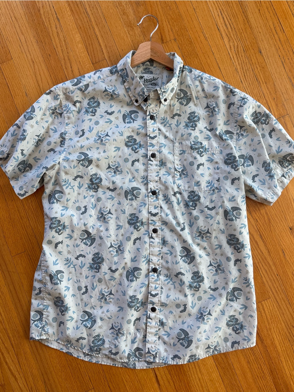Howler Bros Mansfield Mens L Air & Sea Short Sleeve Shirt